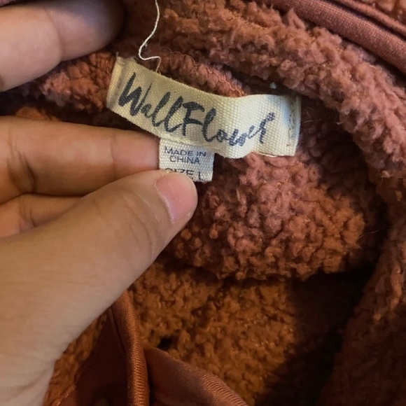 Wallflower Pink Teddy Pullover Buttons Sweater - Picture 4 of 5